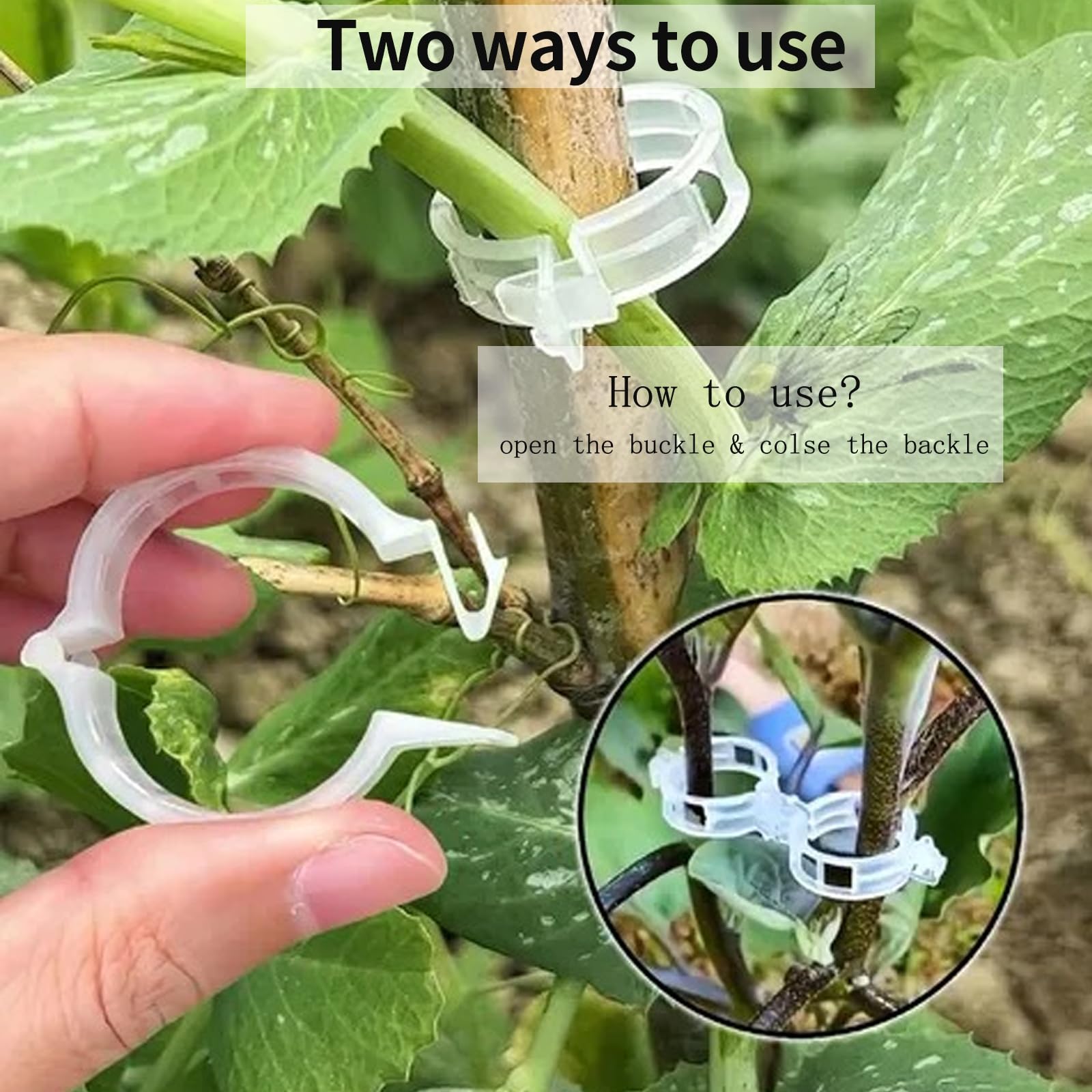 100 Pezzi Clip Di Supporto Per Innesto Di Piante Clip Per Innesto Da Giardino In Plastica 55865953