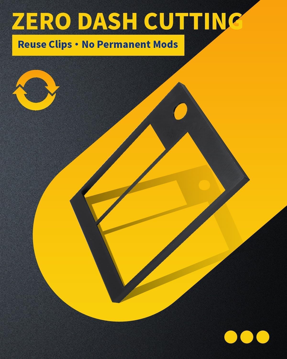 Upgraded ABS Dash Bezel for 1978-1988 Oldsmobile Cutlass | Double Din Radio Trim Panel | Perfect Fit for 7" Screens