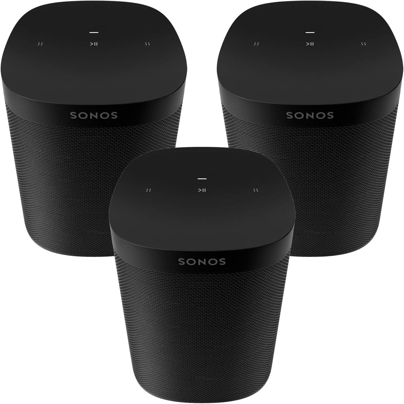 Three Room Set Sonos One SL - The powerful microphone-free speaker for music and more - Black