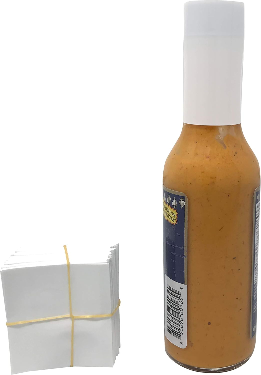 45 x 52 mm White Perforated Shrink Band for Hot Sauce, Woozy, Drip & Liquid Bottles [Cap Diameter: 1"] Pack of 1,000