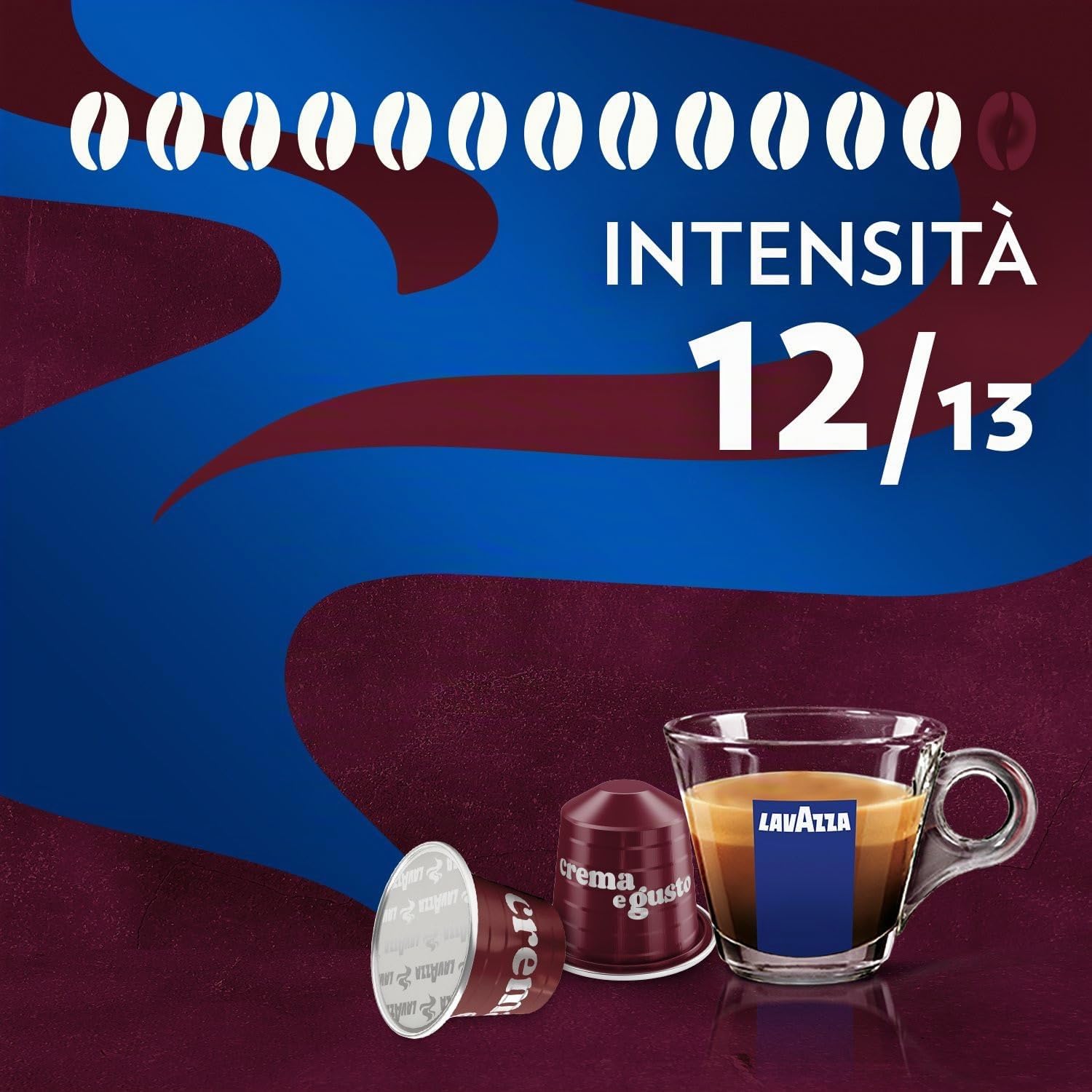 Caffè A Modo Mio Miscela CREMA E GUSTO RICCO, 216 Capsule Originali, Cioccolato e Caramello -DD-