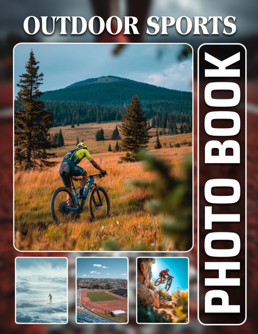 Outdoor Sports Photobook: The 40 Photos Of Athletes In Action And Nature Adventures For Relaxation