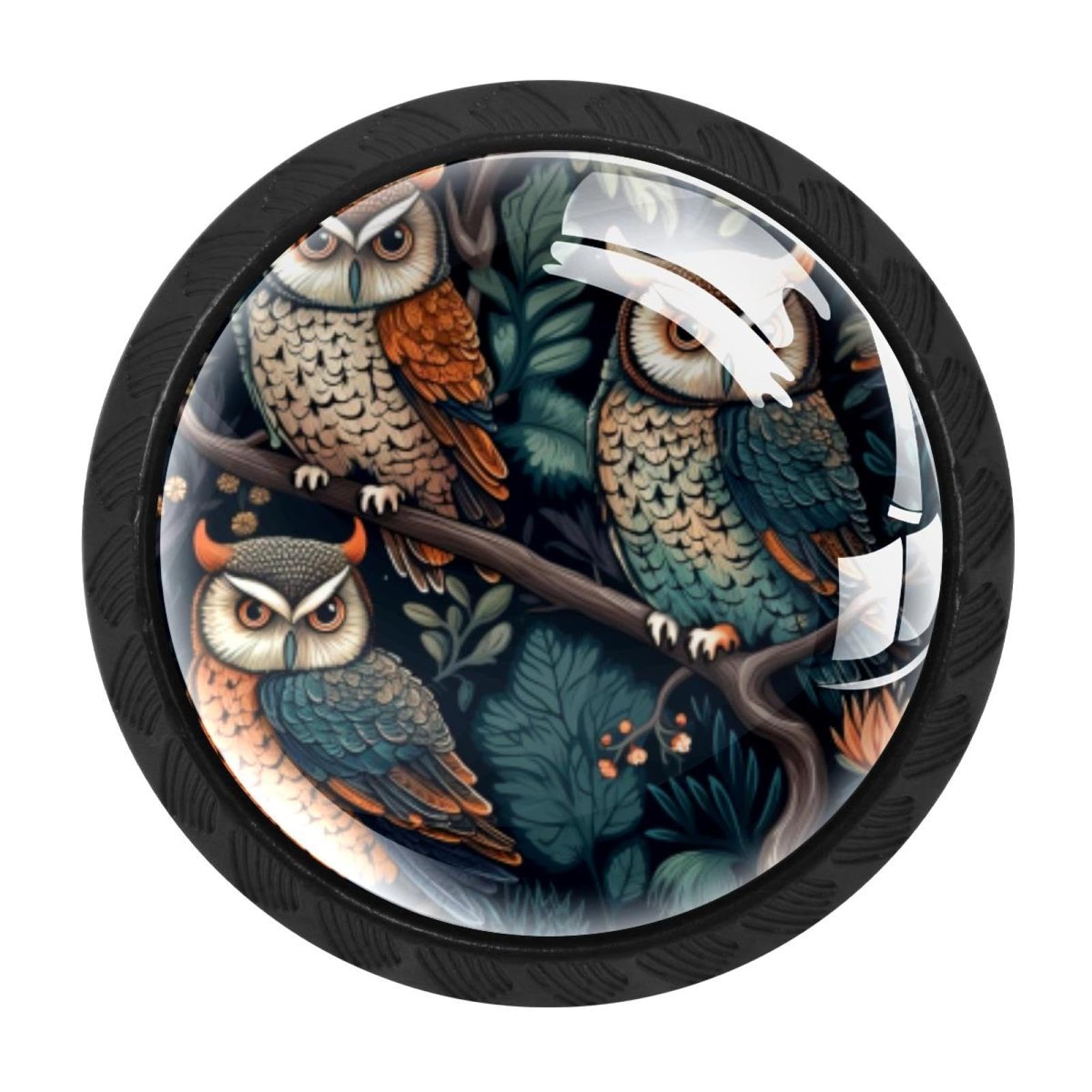 CHENZZZZ 4 Pieces Kitchen Cabinet Knobs Owl Drawer Knobs Dresser Knobs Drawer Pulls Door Knobs Dresser Drawer Handles Knobs for Dresser Drawers