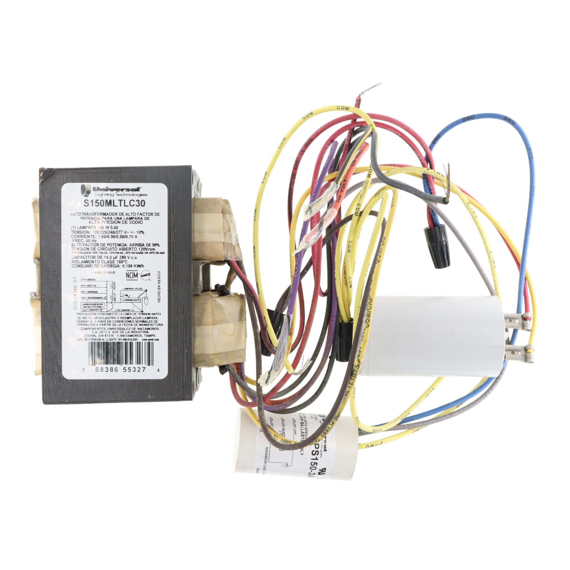 Universal Lighting Technologies S150MLTLC30-524K HPS Magnetic Ballast, 150W S55, 120/208/240/277V