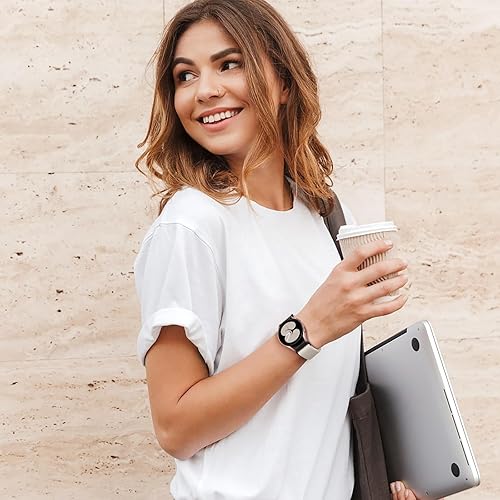 Miniatura 7 de DaQin Paquete de 4 correas elásticas de nailon solo compatibles con Samsung Galaxy Watch 6 5 4, Galaxy Watch 5 ProWatch 6 4 Classic BandActive 2,