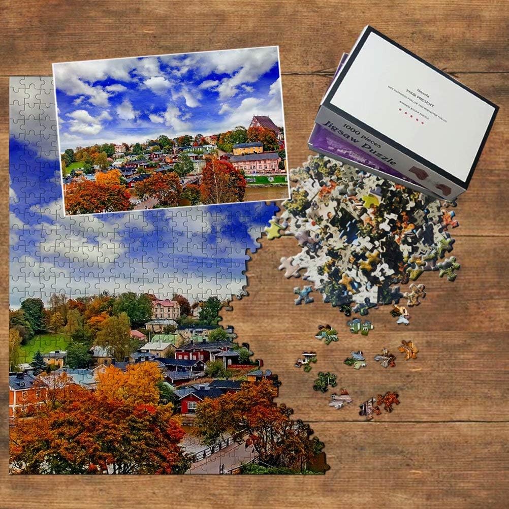 Finland Jigsaw Puzzle 1000 Piece Finland Porvoo Puzzle Travel Souvenir Wooden
