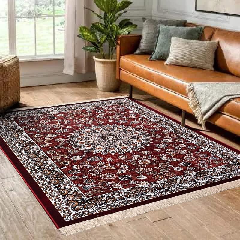 Image of Armaan Rugs Kashmiri Traditional Silk Touch Jhelum Carpet Persian Design 200x270 cm 7 Feet by 9 Feet