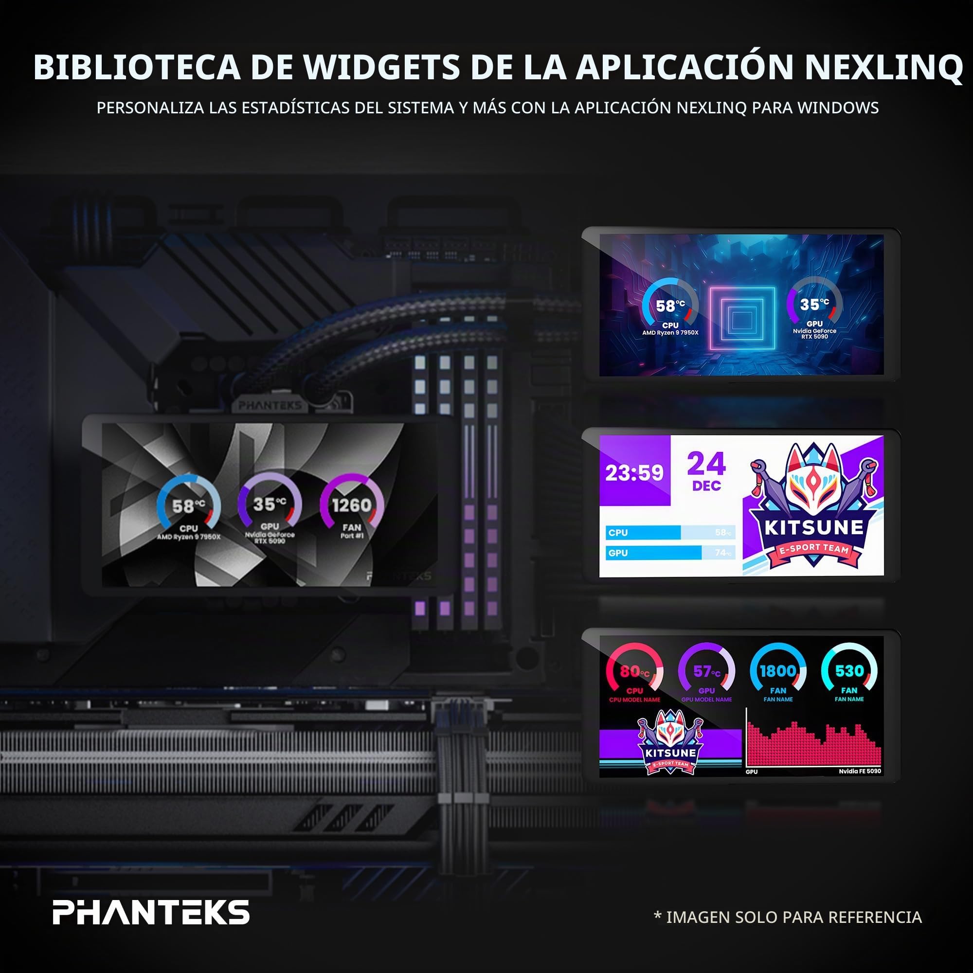 Phanteks Glacier One 360m25 Lcd Processore Raffreddatore Di Liquidi Tutto In Uno 12 Cm Nero 1 Pz (phanteks Glacier One 360 M25 Lcd Black Rgb All In O