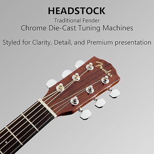 Vista 22 de Conjuntos de guitarras acústicas Fender CD-60. Negro