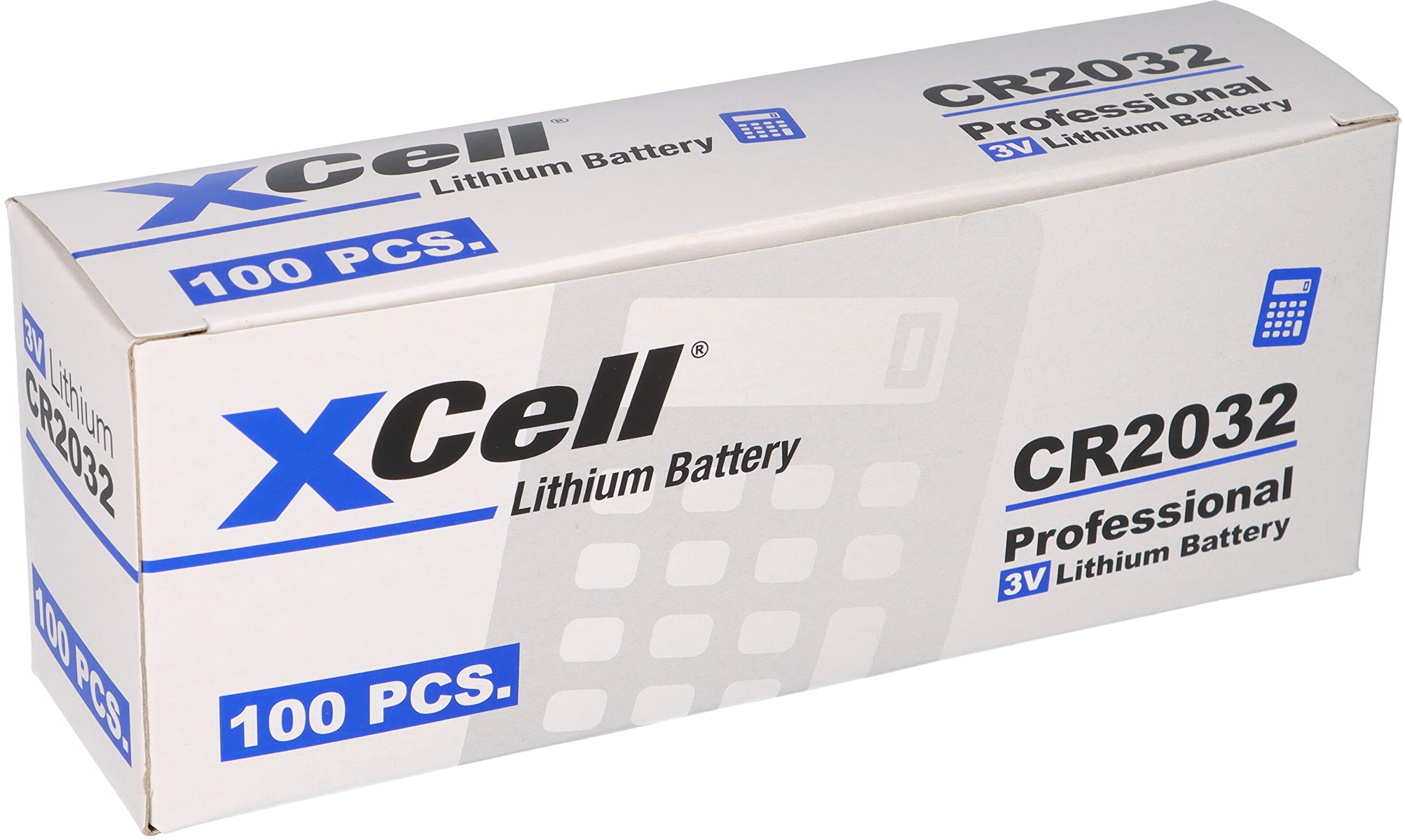 100er Set CR2032 Lithium-Knopfzelle 3V / 220mAh (20x5er Pack) Lithium Hochleistungs- Batterie Für Professionelle Anwendungen - Lithium - Knopfzelle