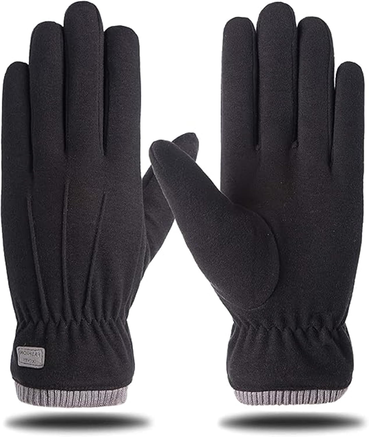 Winter Gloves Men Women, Warm Fleece Lined Gloves,Thermal Touchscreen Outdoor Snow Gloves for Cold Weather