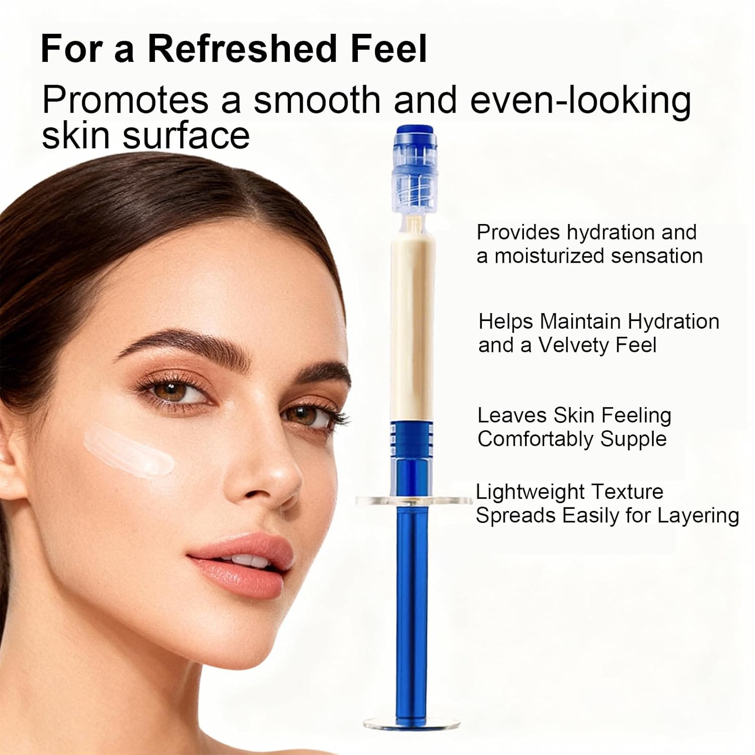 Luxevéria Polypeptide Collagen Elastic Essence Cream, Daily Moisturizer with Collagen, Lightweight Hydrating Cream for Skin, Face Moisturizer for Day and Night Use, For Women & Men (1 pack) - Image 3