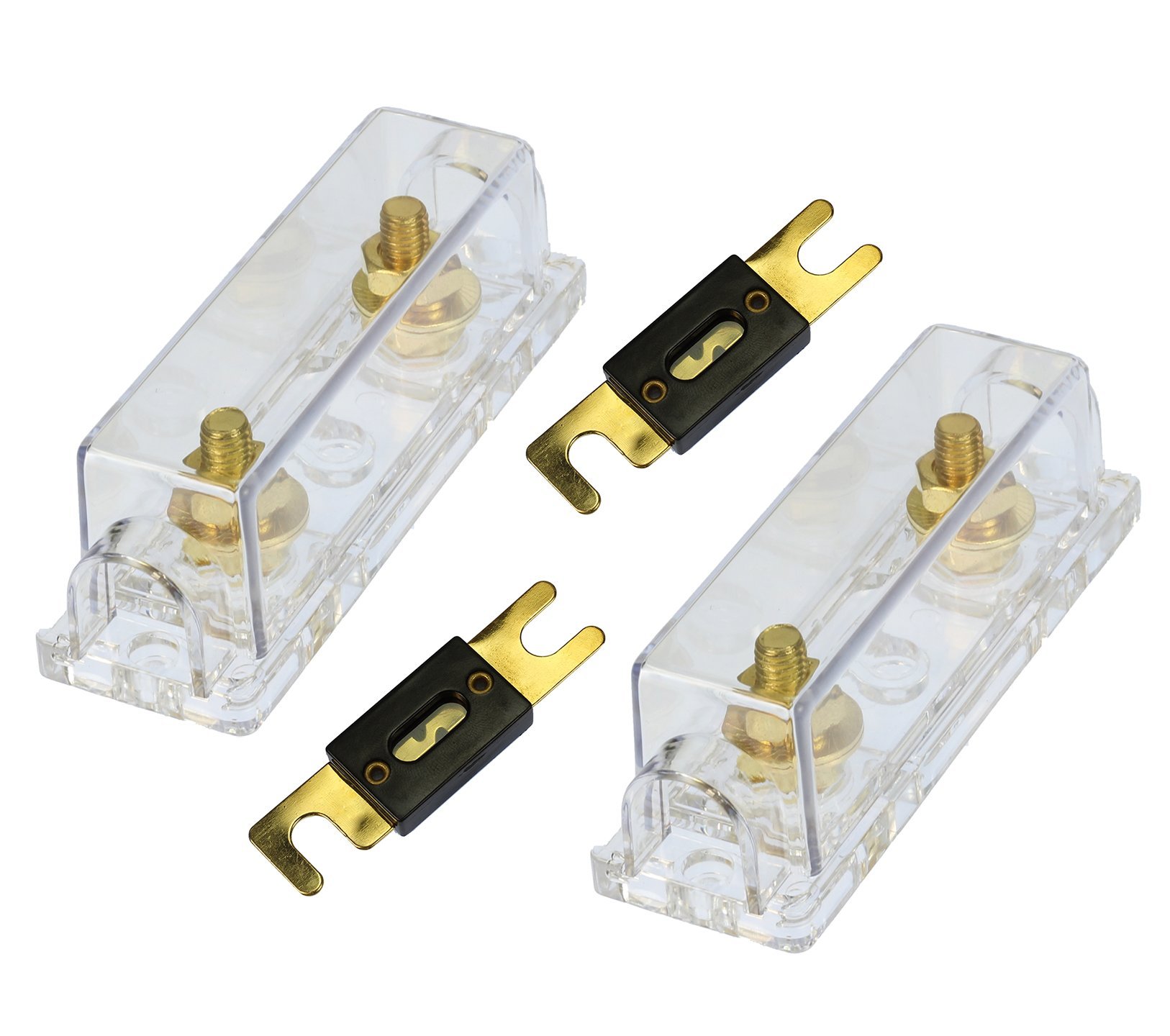 VooDoo Portafusibili e fusibili Ga ANL calibro 0/2/4 (2 pezzi) (fusibile da 500 amp)