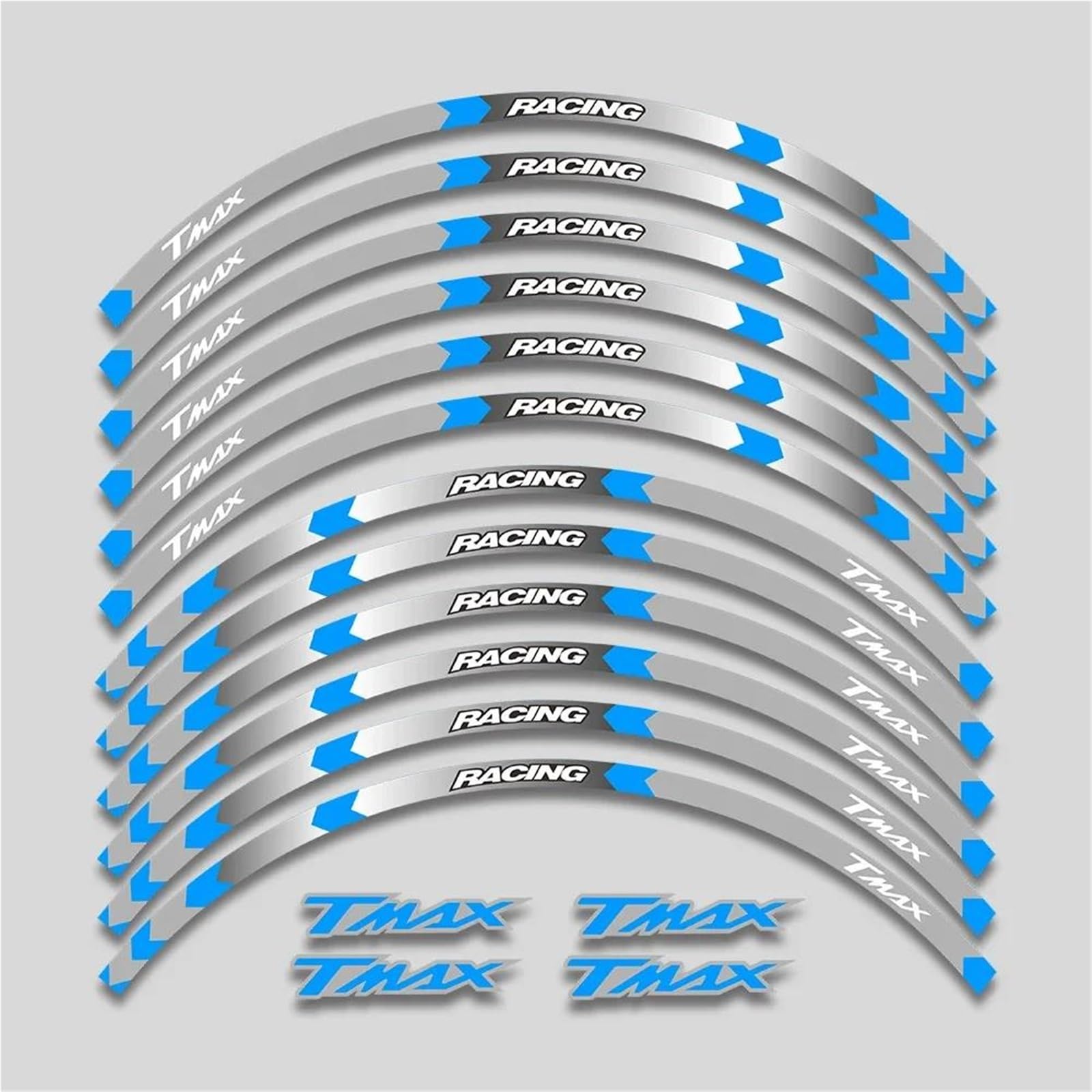 Wheel Stickers Motorcycle Wheel Sticker for TMAX500 TMAX530 TMAX560 TMAX 500 530 560 Decals Reflective Decal Rim Hub Stickers Rim Reflective Decal
