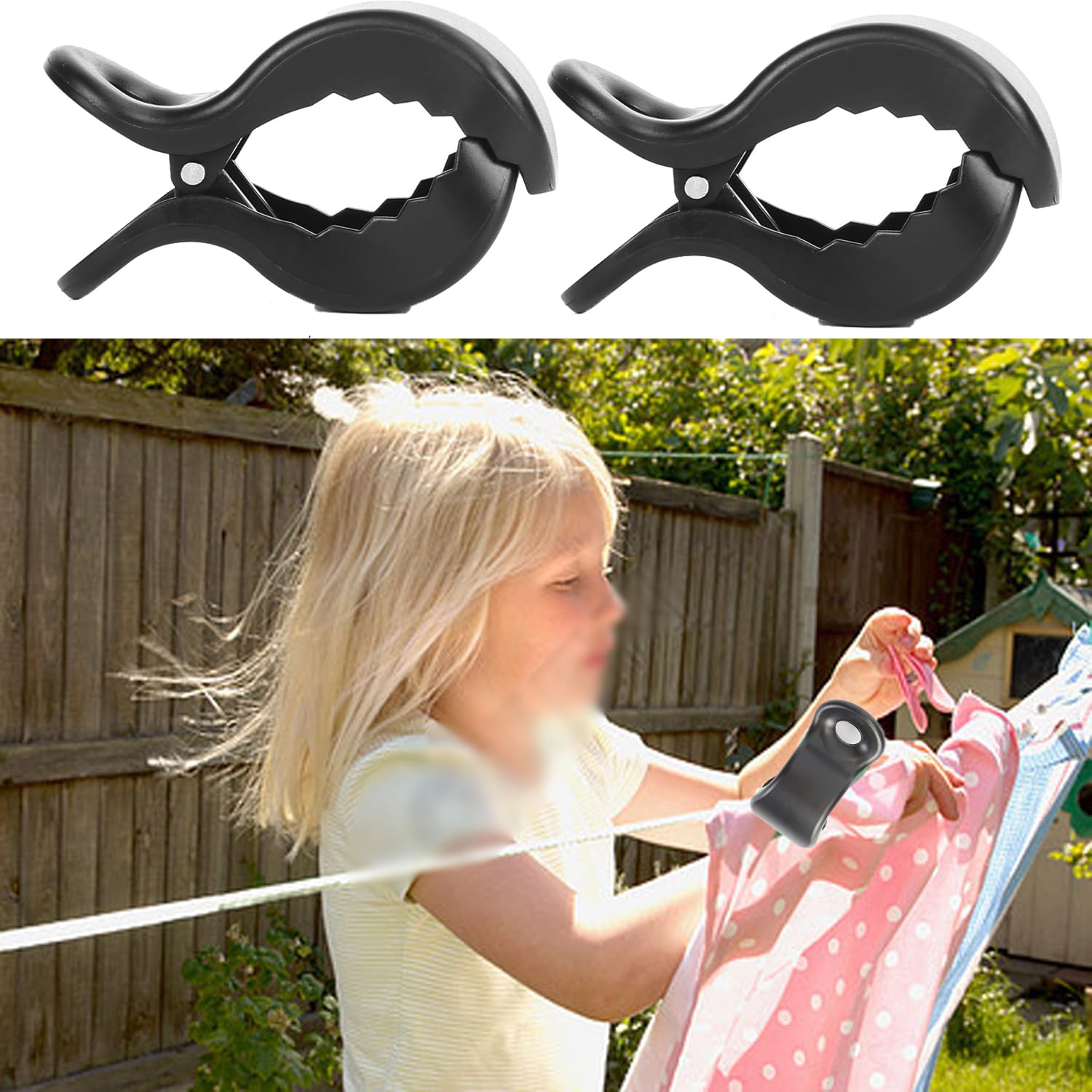 6 pinzas para cochecito para enganchar muselina y funda de asiento de juguetes, clips de manta, clip universal de plástico, cubierta de lactancia, soporte de juguetes para cochecito, abrazadera de