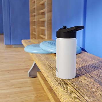 Stainless Steel Water Bottle with Standard Lid - Frosty Cold and Soothingly Hot - Available in 12oz Size
