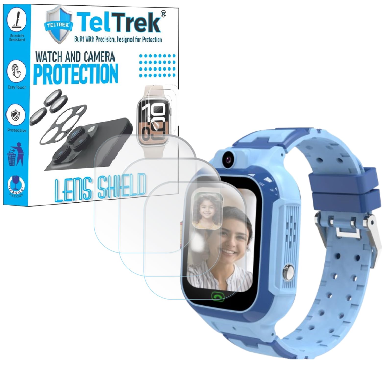 Screen Protector Compatible With Sekyo Carepal Pro 4G Kids Smart Watch, Edge to Edge Hydrogel TPU Screen Guard not a Tempered Glass (Pack of 3)-picture-21