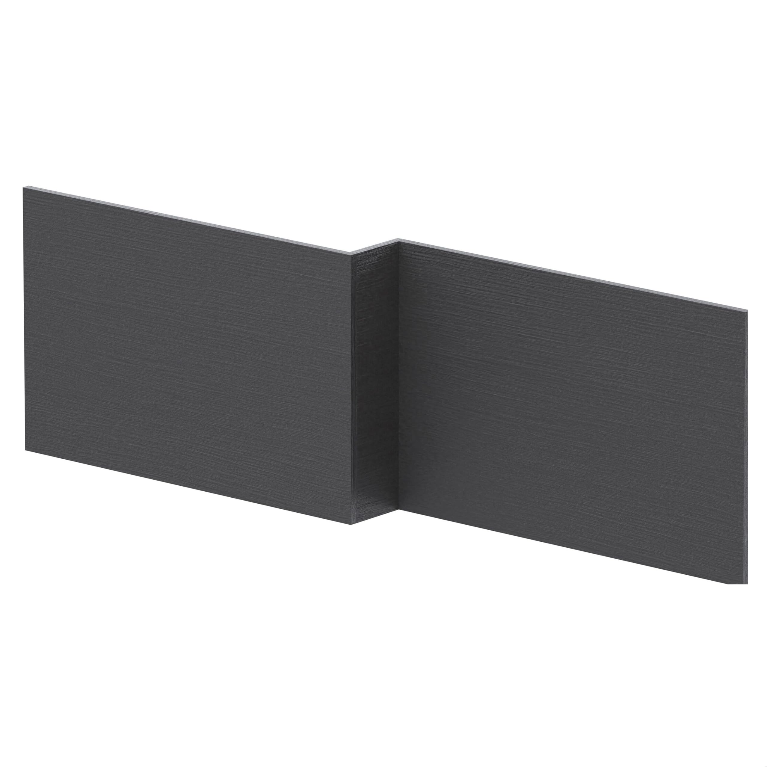 Balterley Wooden Front Bath Panel L Shape 1700mm, Bath Panels, Bathroom Front Panels for Bathtub, Water Resistant Side Panel for L-Shaped Bathroom Baths and Soaking Tubs (Graphite Grey)