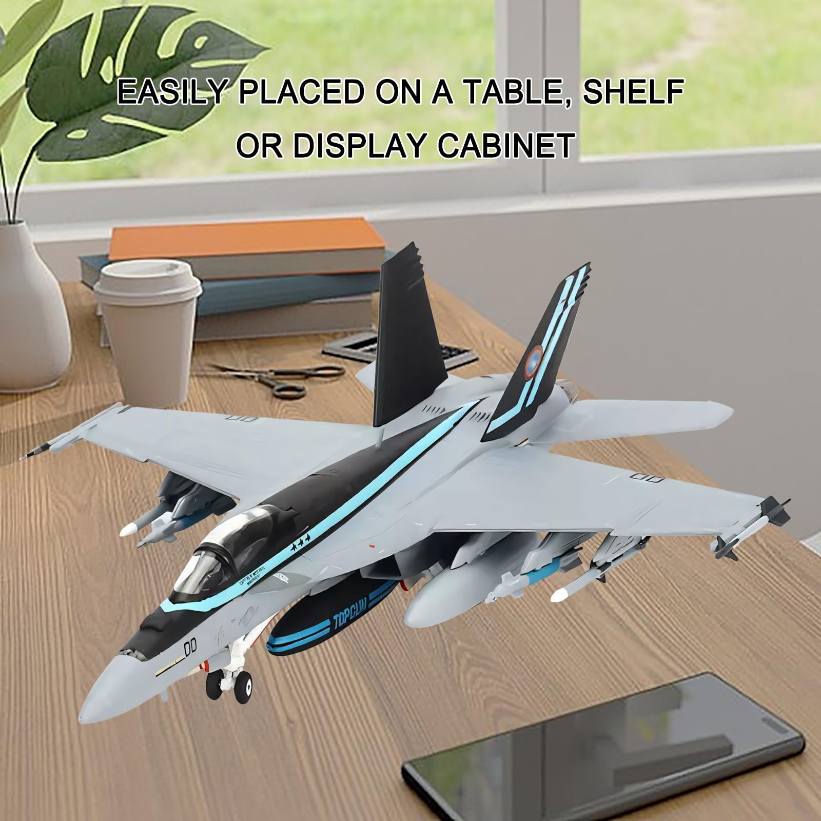 1/144 Scala F/A-18E Super Hornet Modello pressofuso lega aeromobile Livrea collezione Militare Jet combattimento Appassionati aviazione Collezionisti Perfetto arredamento scrivania for ufficio