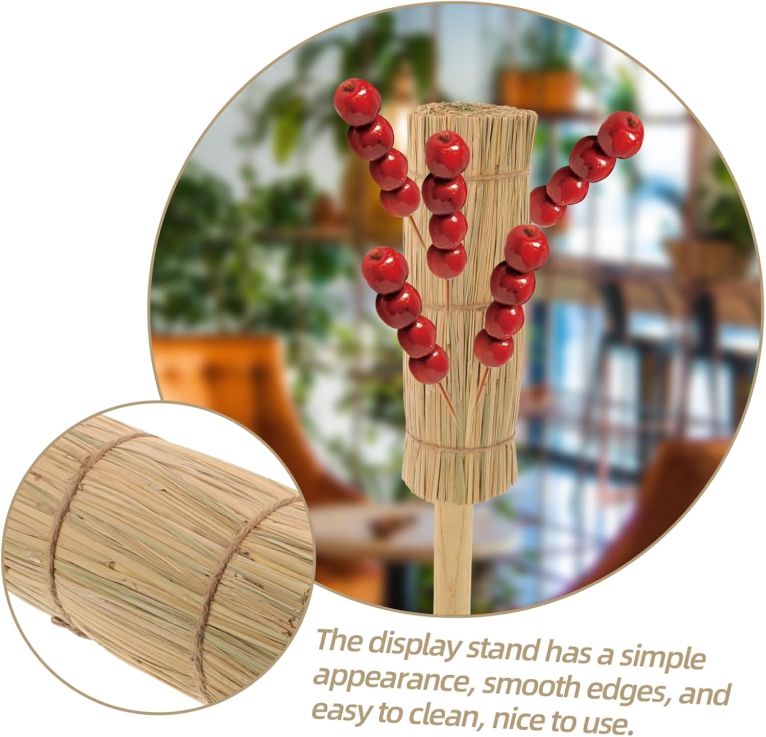 Commercial Sugar Display Stand Wooden Rod Large Lollipop Holder for Cake Pops Decorative Candy Stand for Parties and Events