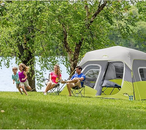 Miniatura 6 de CORE 6 Person Instant Cabin Tent  Portable Large Pop Up Tent with Easy 60 Second Camp Setup for Family Camping  Included Hanging Organizer for