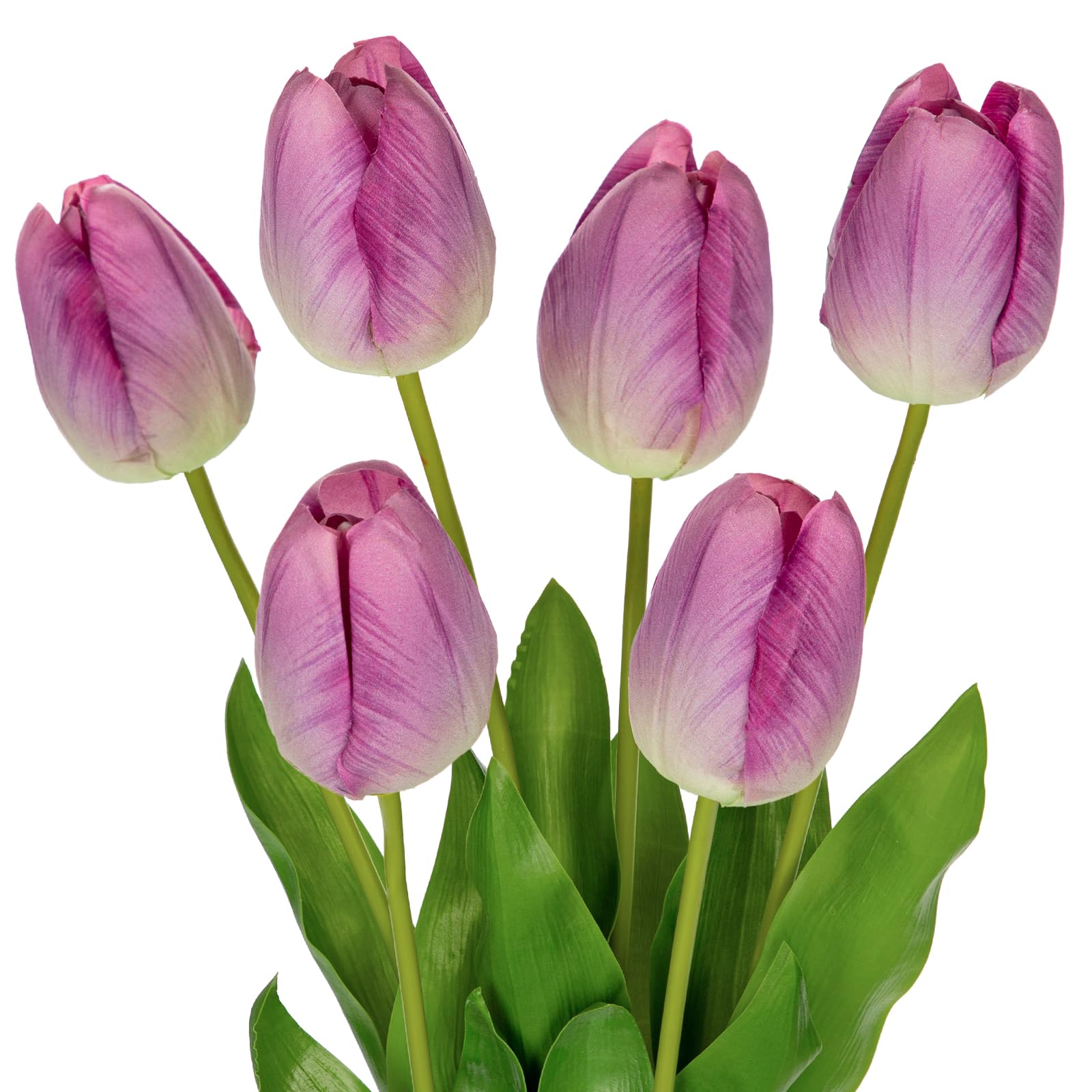 Arborus 6PCS 23 Inch Fake Tulip Flowers