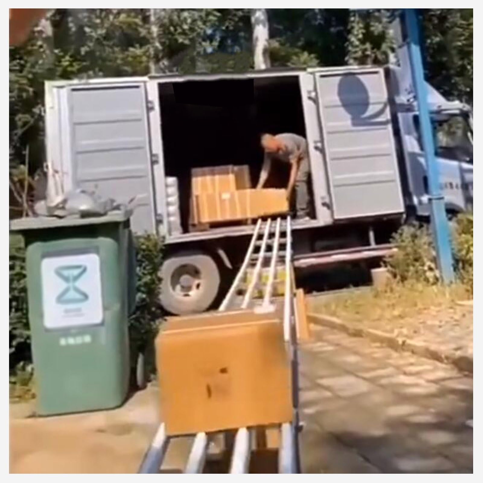 XPLKQXE Trasportatore A Rulli Senza Potenza Impieghi Gravosi, Puleggia Scarico Portatile Non Motorizzata Personalizzata, Nastro Trasportatore A Rulli Rimorchi Camion