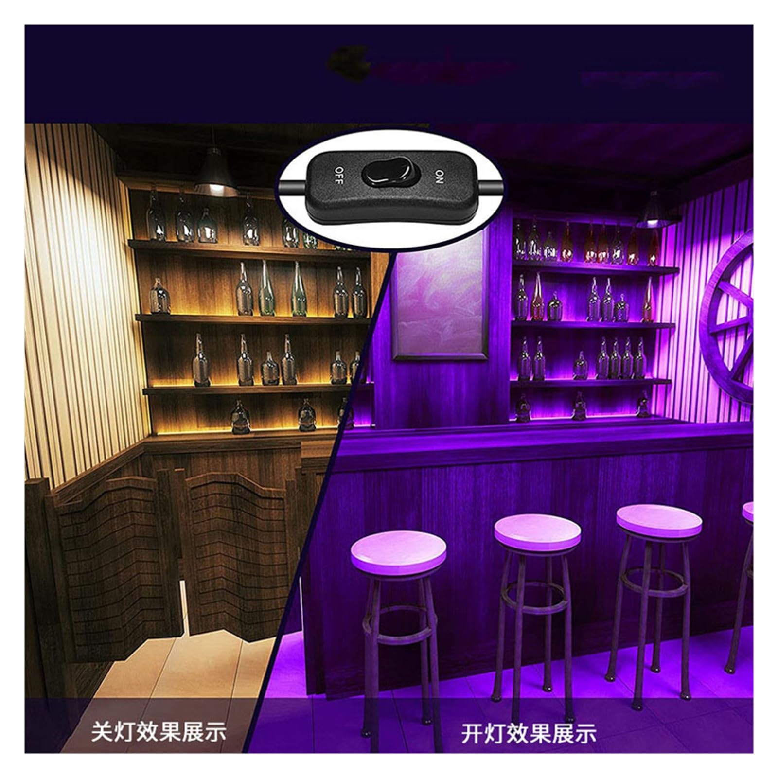 50W 100W Światło Halogenowe UV AC Reflektor Zewnętrzny 395nm Ultrafioletowe Fluorescencyjne Lampy Sceniczne Party Blacklight Malowidła Ścienne Efektywna OszczęDność Energii(30W)