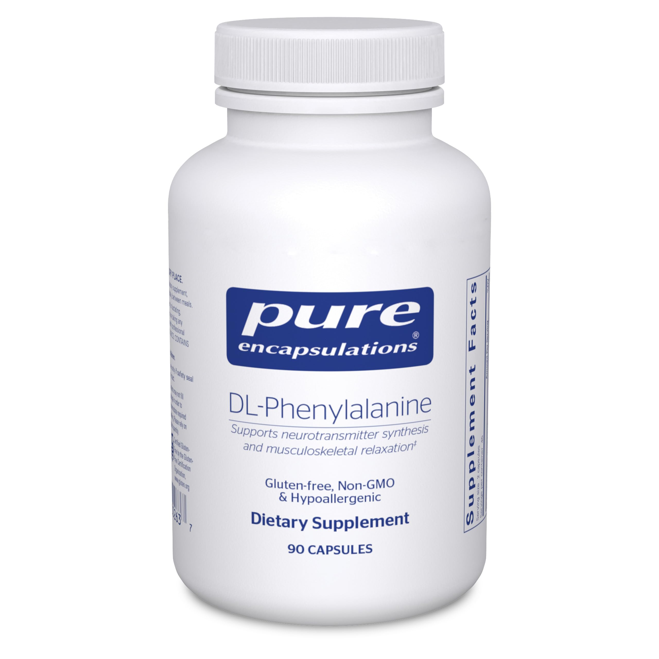 Pure Encapsulations DL-Phenylalanine | Amino Acid Supplement for Memory and Focus, Joints, Muscles, and Cognitive Support* | 90 Capsules
