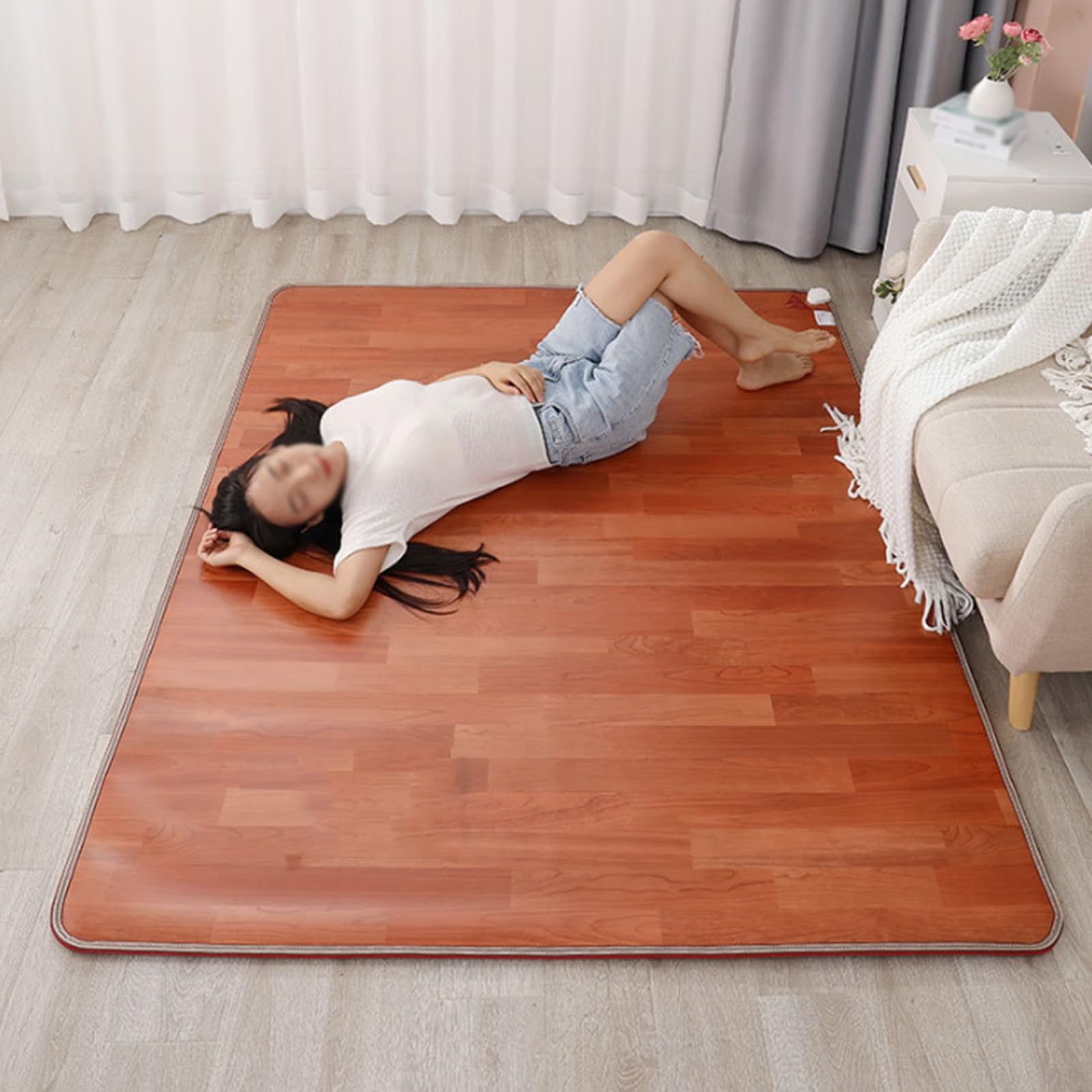 Alfombrilla calefactable para debajo del escritorio contra pies fríos
