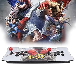 Arcade Game Console 1080P 3D & 2D Games 8000 in 1 Pandora's Box 3D 2 Players Arcade Machine with Arcade Joystick Support Expand Games for PC / Laptop / TV / PS3 (B)