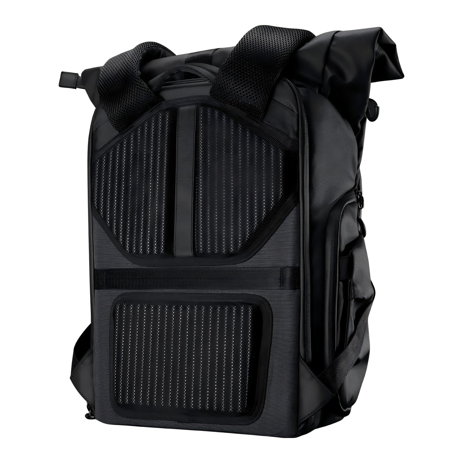 K&F CONCEPT Mochila para Cámara, Mochila Fotográfica Impermeable con Compartimento para Laptop de 15.6 Pulgadas, Tapa Enrollable y Bolsillo Delantero Expandible con Acceso Lateral para Fotógrafos