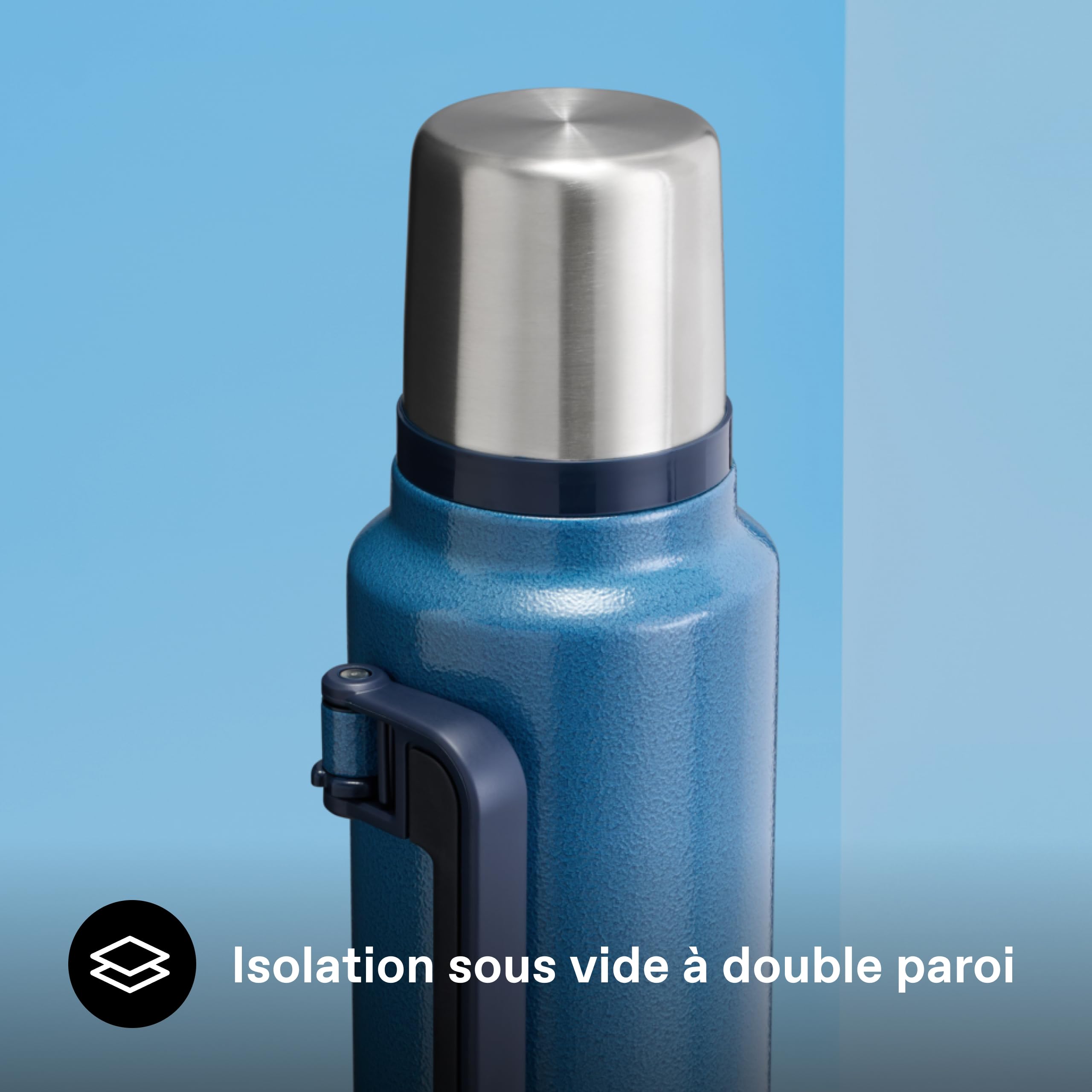 Stanley 1913 Classic Legendary Thermos 1.4L - Hammertone Lake | Maintient la Température 40h (Chaud/Froid) - Bouteille Isotherme - Sans BPA - Gourde Isotherme en Acier Inoxydable