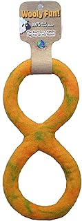 One Pet Planet Wool Dog Toy, 8-Inch, Yellow