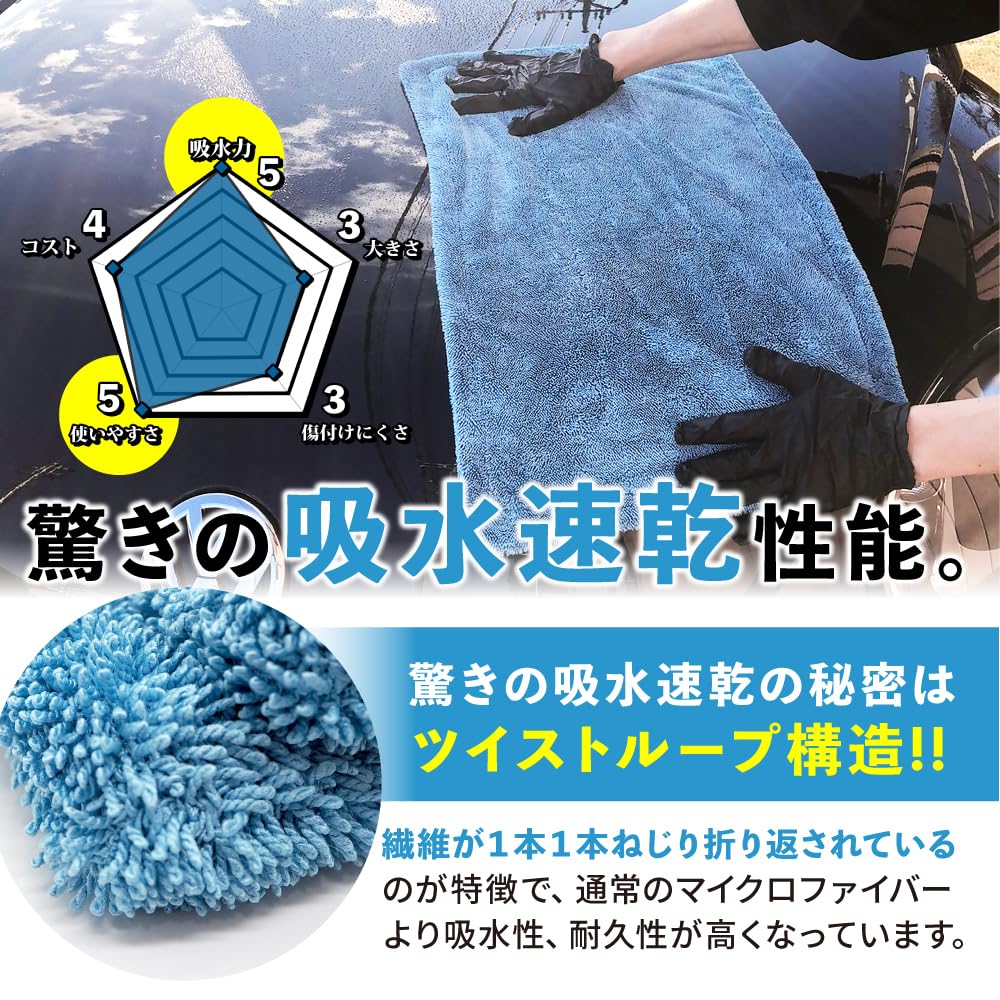 Amazon.co.jp: 【ながら洗車】 ドライセカンド 2枚セット『 拭き上げ