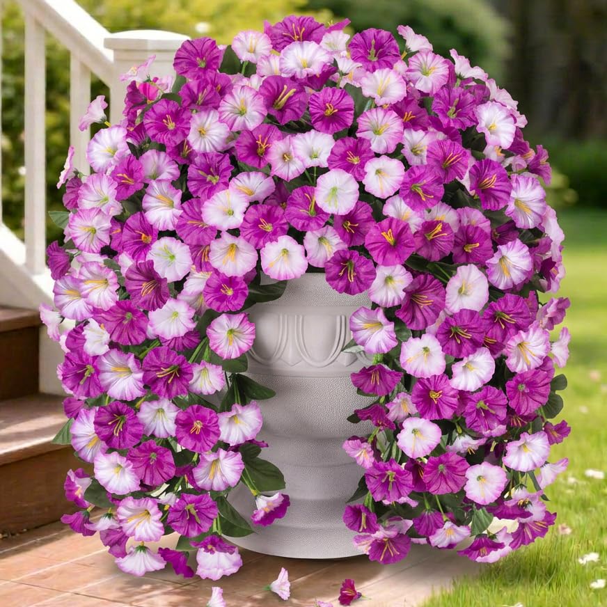 Amazon.com: HyeFlora Artificial Fake Hanging Flowers Plants for