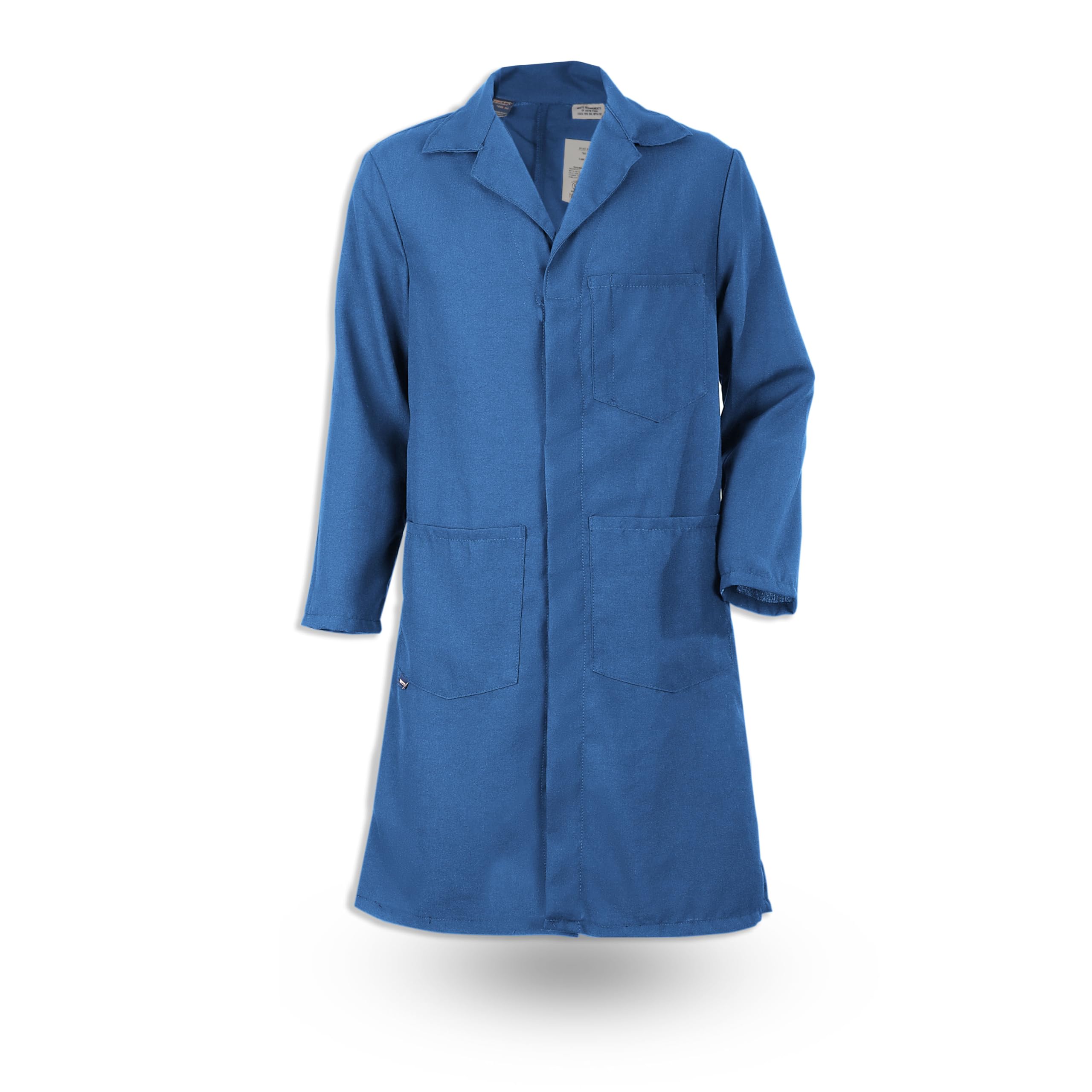TOPPS Nomex Lab Coat/Tech Coat with Snaps TC16 (Royal Blue, Medium)