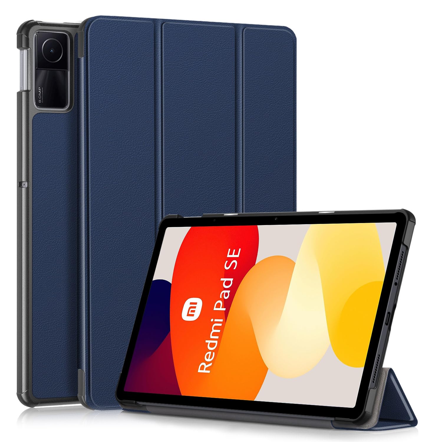 Case for Xiaomi Redmi Pad SE 11 inch,Lightweight Trifold Stand Smart Case with Auto Wake/Sleep for Xiaomi Redmi Pad SE 2023 Cover,Dark Blue