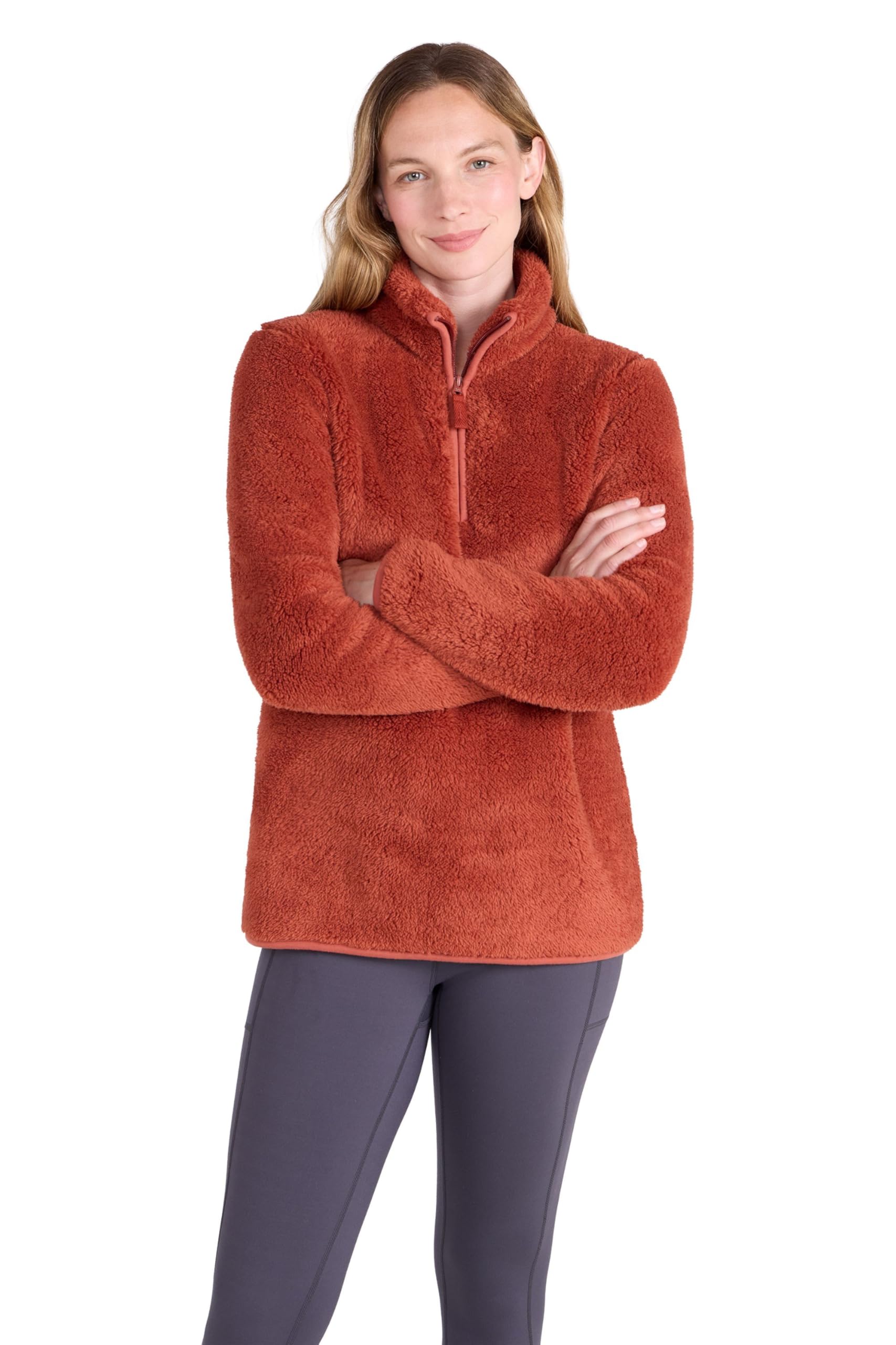 Mountain Warehouse Teddy II Womens Fleece Burnt Orange Women's Size 10