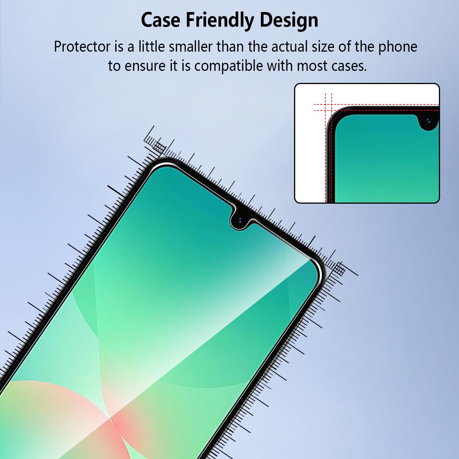[3 Pezzi Vetro Temperato per Samsung Galaxy A26 5G,Durezza 9H Anti Graffio,Anti-Impronte Senza Bolle,Pellicola Protettiva per Samsung A26 5G