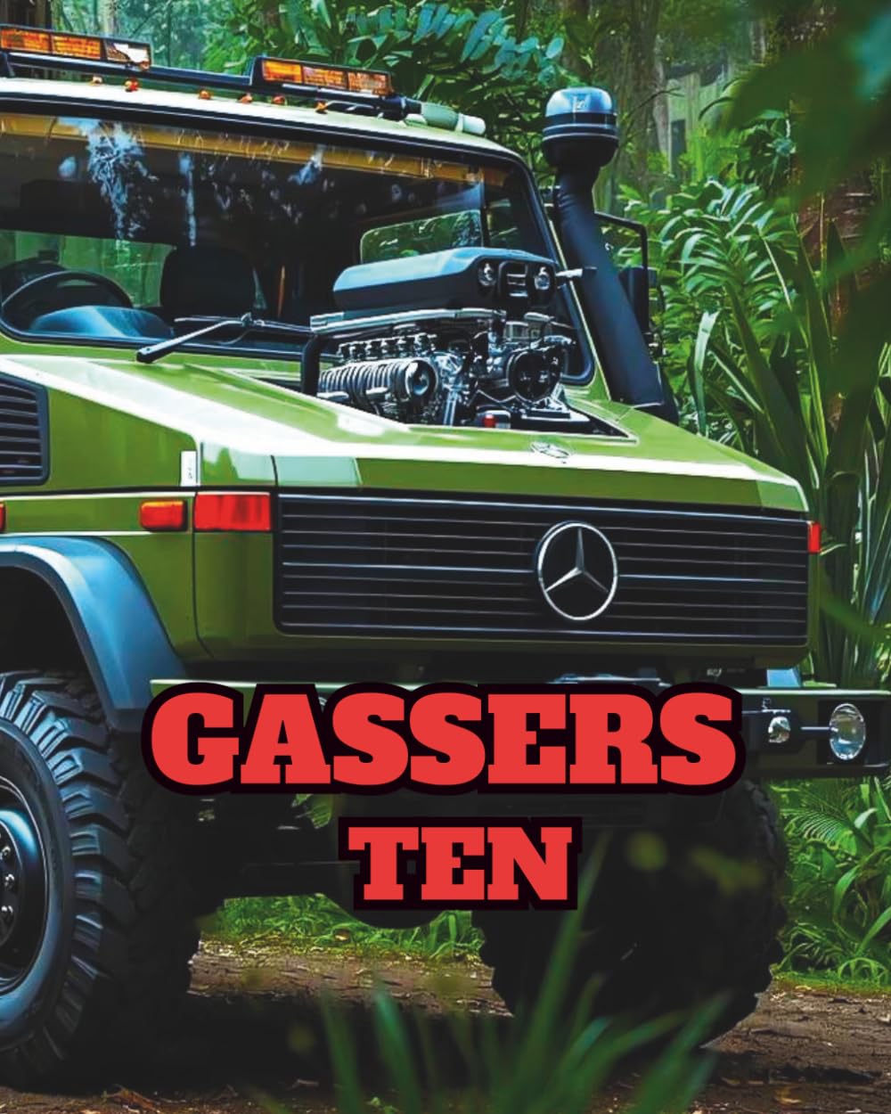 GASSERS TEN: Military truck edition colouring book.