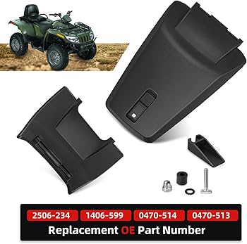 Amazon.com: Storage Box Lid Cover Set w/Latch for Arctic Cat 400