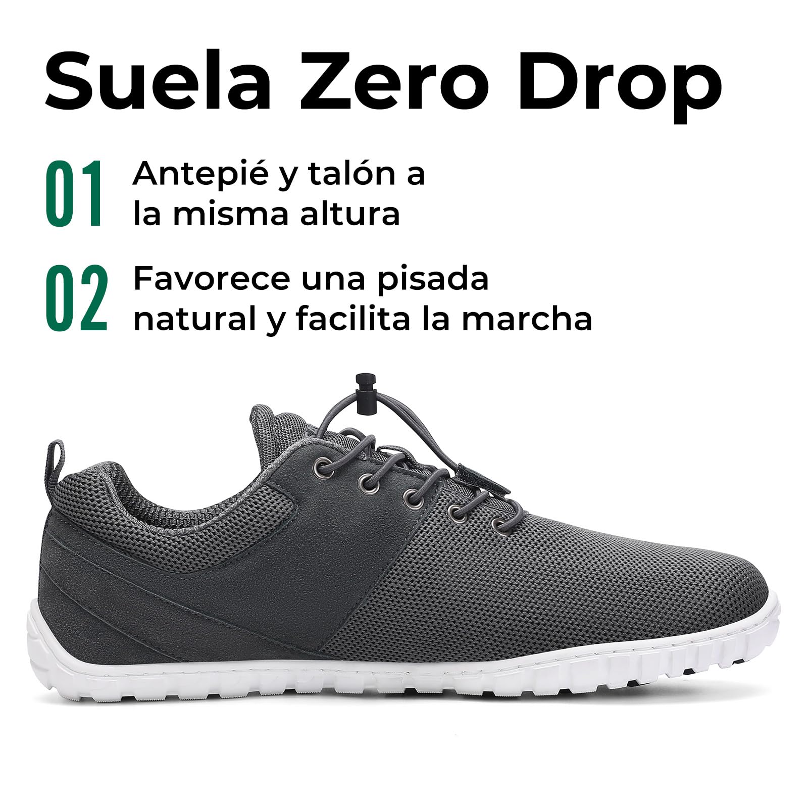 Saguaro Unisex Zapatillas Barefoot Minimalista con Puntera Ancha para Caminar Natural Gimnasio, Gr.36-48