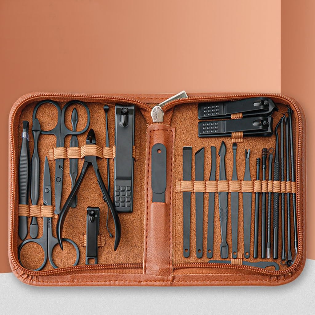 Maniküre-Set, 26-teilig, Nagelscheren-Set, Heimgebrauchswerkzeug, geeignet für Reisen und unterwegs