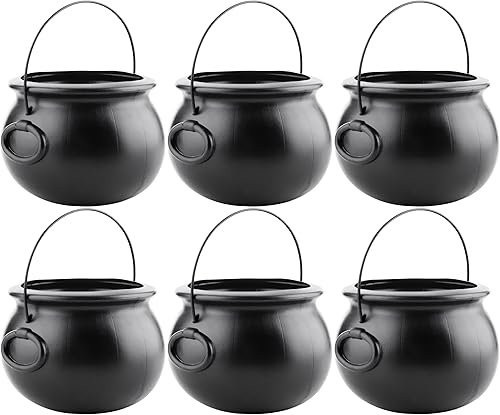 PMU Caldero de Halloween Molde de soplado, accesorio de plástico para fiestas Soporte para dulces para niños Recuerdos y suministros de fiesta de