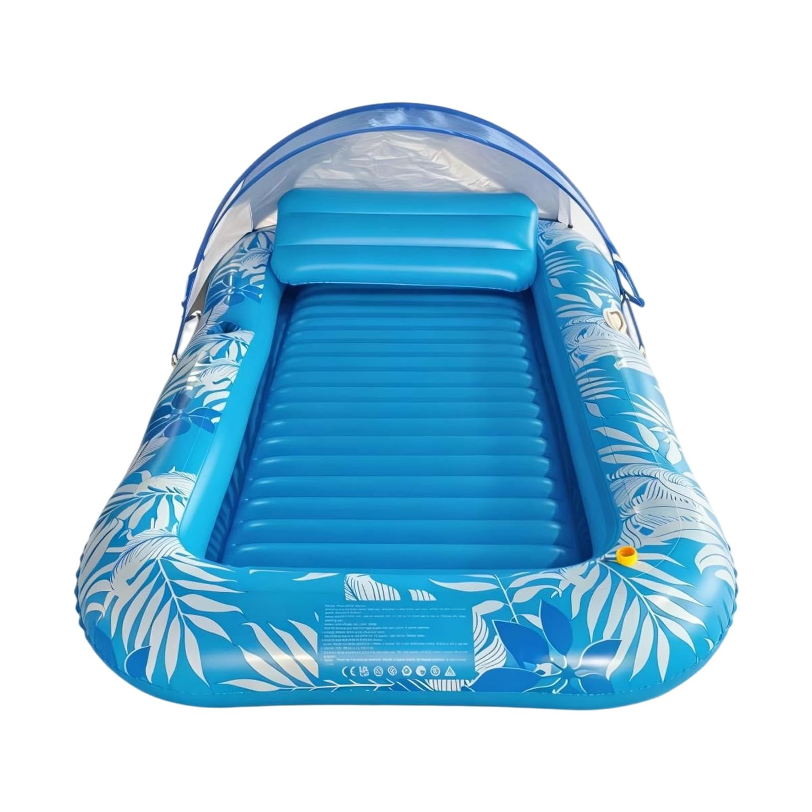 Tumbona de piscina de PVC con toldo