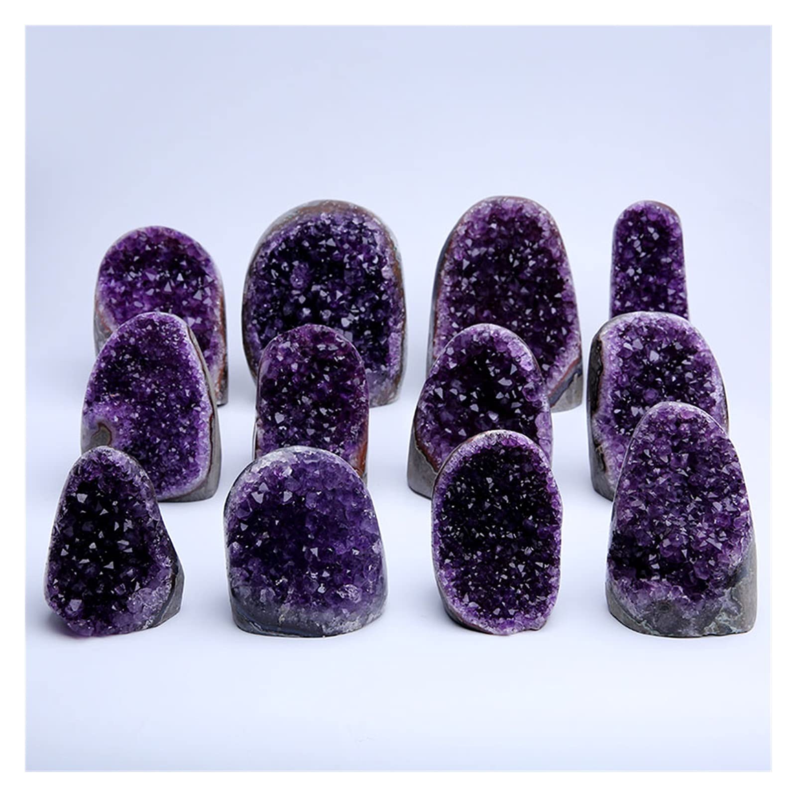 Amethyst Rohstein Natürlicher Uruguay Traum Amethyst Quarz Kristall Cluster Probe Heilung 1 stück (Color : 500-600g)