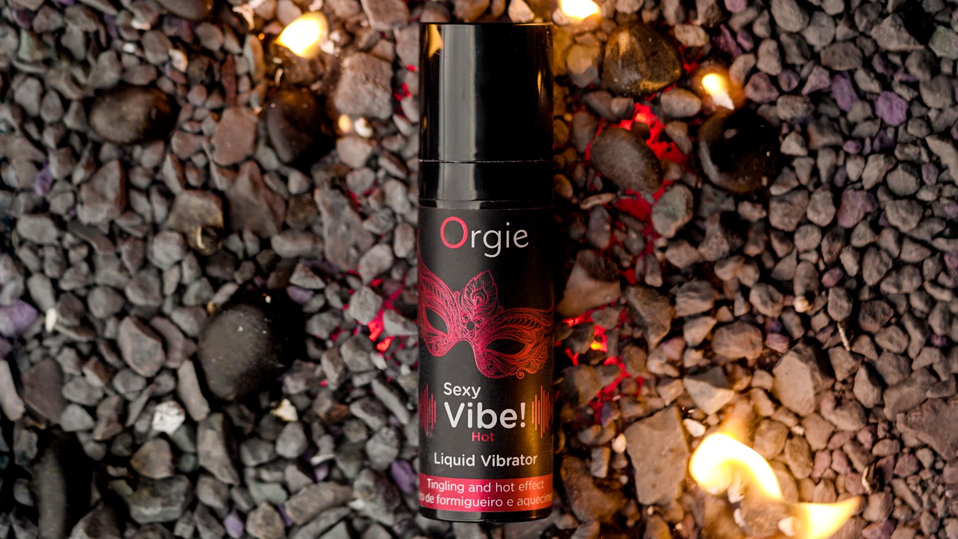 Orgie Sexy Vibe Hot Kissable Arousal Gel - Effetto formicolio e riscaldamento al gusto di fragola - 15 ml