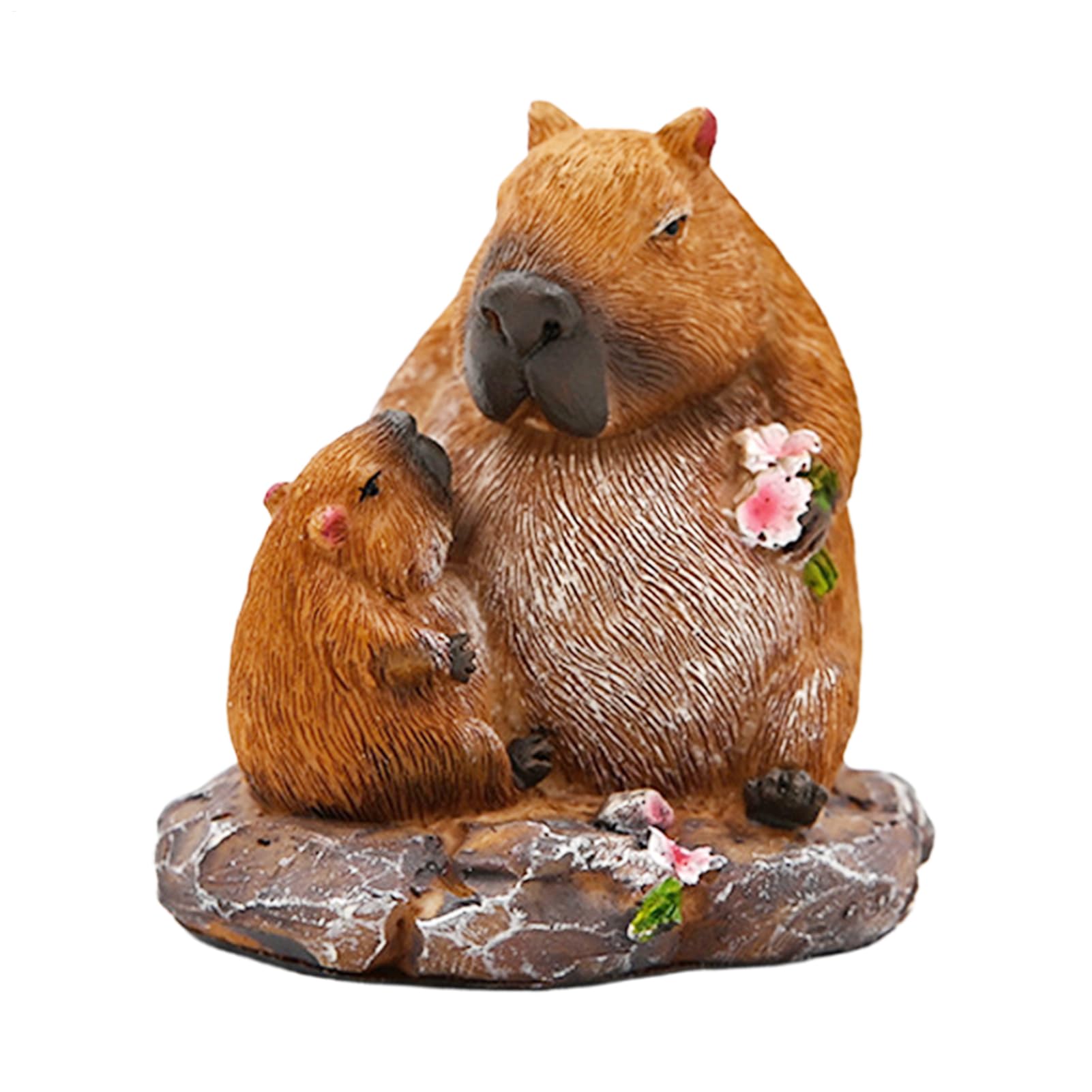 Capybara figurine décoration paysage voiture et statue de jardin en résine