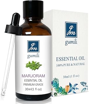 GM Gumili Marjoram Essential Oil, 1 Oz | 100% Pure Natural Sweet Marjoram Essential Oil for Diffuser, Skin, Massage & DIY, Fresh Herbal Aroma